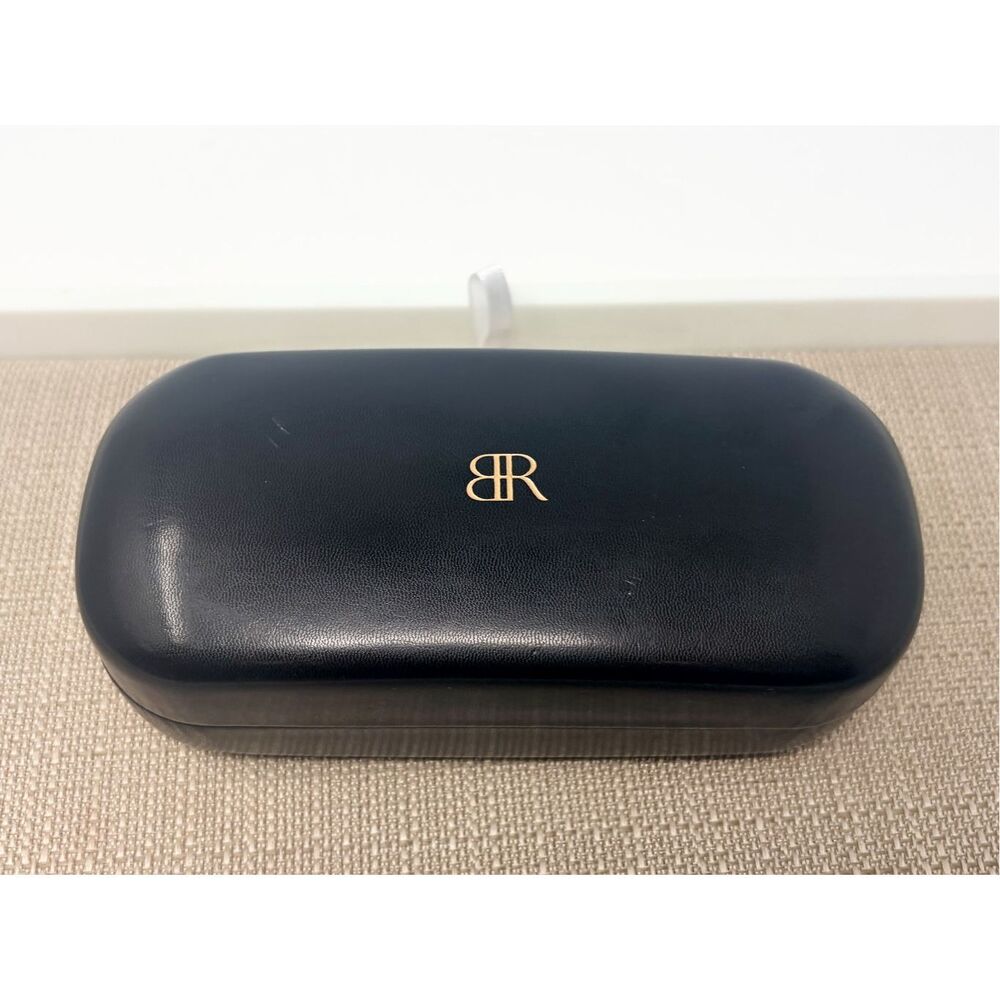Banana Republic Hard Clamshell Felt Lined Travel Eyeglass Sunglass Case Black
